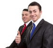 Two happy businessmen