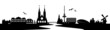 Bremen Skyline mit Weser