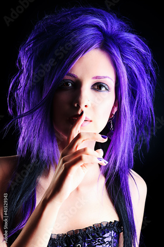 Photo: purple girl purple girl