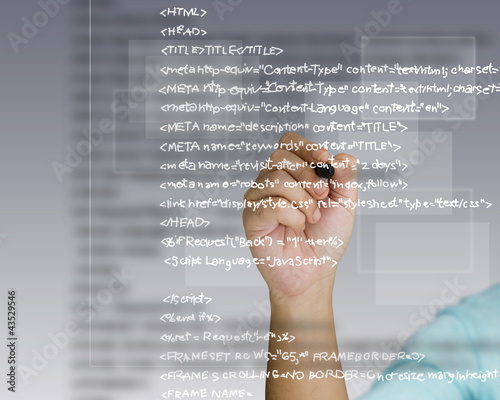 Photo: Computer source code Computer source code