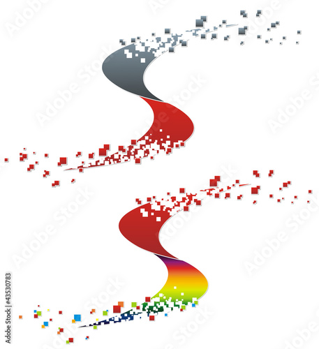 Vector: abstract diffusion swirl abstract diffusion swirl