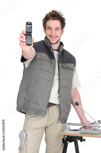 Photo: Tiler asking people to call him Tiler asking people to call him