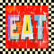 Vintage diner sign, vector illustration, scalable