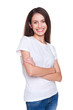 Foto: female in white t-shirt female in white t-shirt