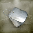 Military dog tags, old-style vector
