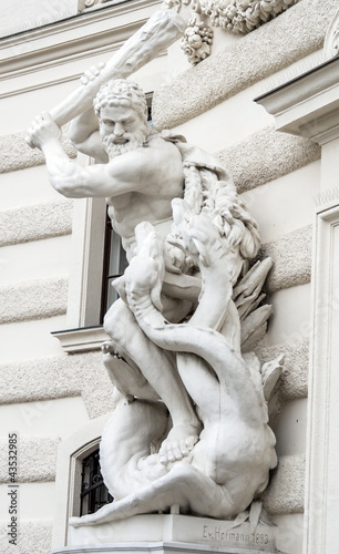 Photo: Hercules and Cerberus - Hofburg Vienna Austria Hercules and Cerberus - Hofburg Vienna Austria