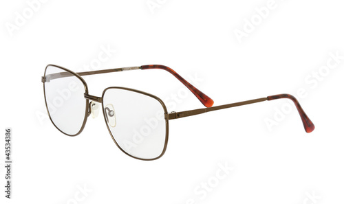 Photo: Used eyeglasses isolated on white background Used eyeglasses isolated on white background