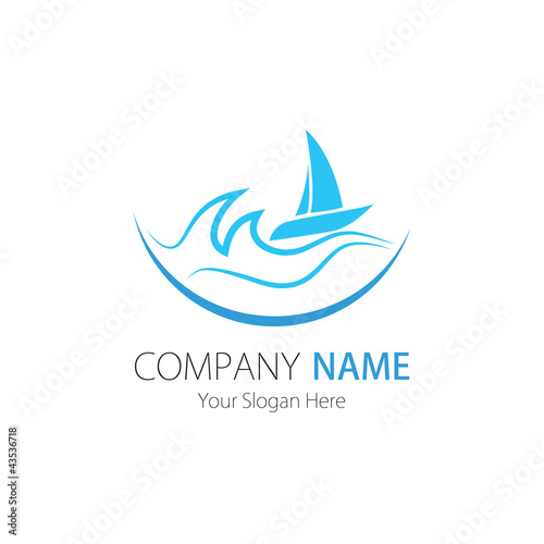 Company (Business) Logo Design, Vector , Sailboat" Stock image and ...