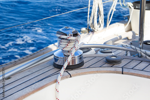 Photo: Winsch eines Segelbootes Winsch eines Segelbootes