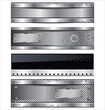 Abstract metal banners