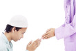 Muslims celebrating Eid ul-Fitr