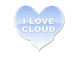 Photo: I love Cloud, nuage en forme de coeur I love Cloud, nuage en forme de coeur