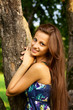Portrait of a beautiful young woman