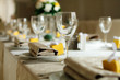 Foto: Empty glasses in restaurant Empty glasses in restaurant