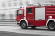 Fire truck on rush