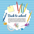Vector: Material escolar para la vuelta al cole Material escolar para la vuelta al cole
