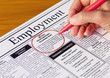 Job in the Employment Section of Newspaper