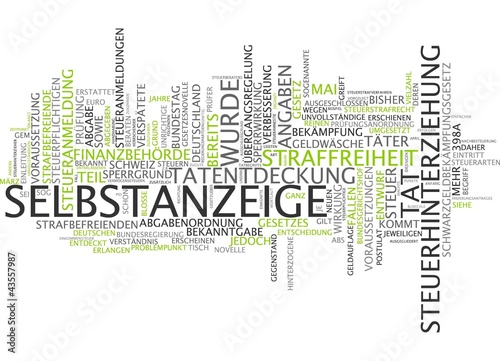 Illustration: Selbstanzeige Selbstanzeige