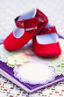 notebook with shoes