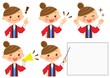 販売員　表情　女性