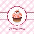 Vintage card with cupcake 04