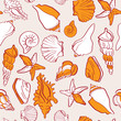 Vector: seamless background underwater tropical fauna seamless background underwater tropical fauna