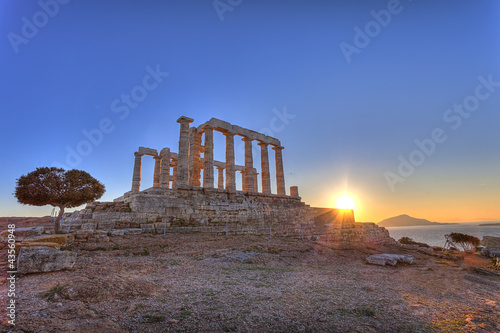 Foto: Poseidon Temple at Cape Sounion near Athens, Greece Poseidon Temple at Cape Sounion near Athens, Greece