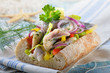 Matjessalat auf Ciabatta