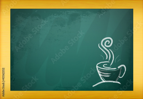 Illustration: Coffee may use the blackboard in the background. Coffee may use the blackboard in the background.