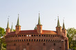 A gate to Krakow - the best preserved barbican in Europe, Poland