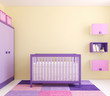 Interior of nursery.
