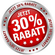 Button "Jetzt 30% Rabatt" rot/silber