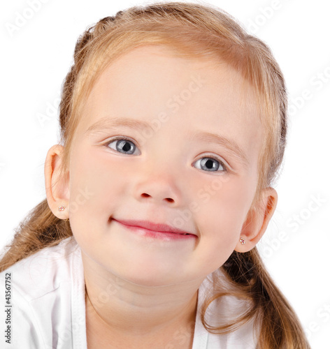 Foto: Portrait of cute smiling little girl Portrait of cute smiling little girl