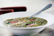 A bowl of soup