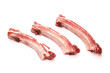 Pieces of raw lamb