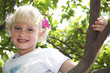 Girl on tree