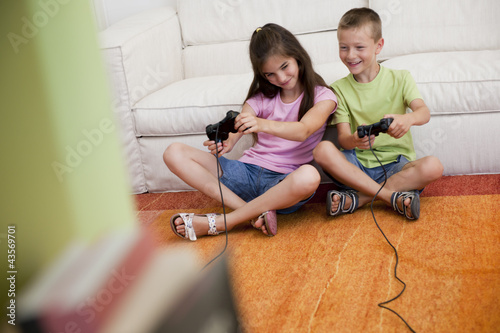 Photo: Playing video games Playing video games