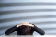 Depressed businesswoman