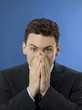 Businessman feeling stressful