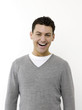 Happy man smiling