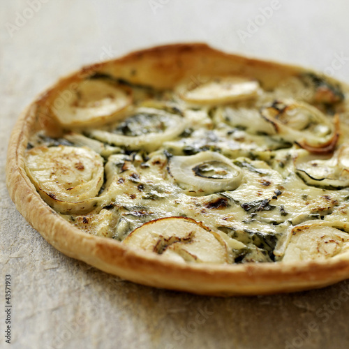 Photo: Italian goats cheese and spinach quiche Italian goats cheese and spinach quiche