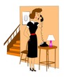 woman getting upset on phone