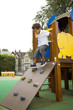 Boy having fun in the playground