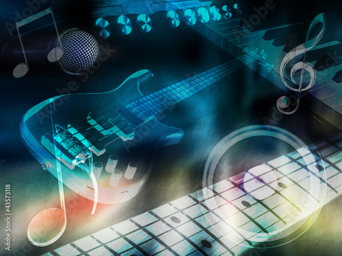 Illustration: Hintergrund: Musik Hintergrund: Musik