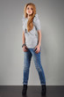 Photo: A photo of beautiful girl is in fashion style, glamur A photo of beautiful girl is in fashion style, glamur
