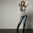 Photo: A photo of beautiful girl is in fashion style, glamur A photo of beautiful girl is in fashion style, glamur