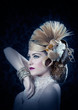 Hairdressing and makeup fashion girl
