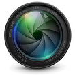 Camera photo lens with shutter.