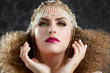 Hairdressing and makeup fashion woman