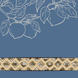 persimmon seamless pattern vector